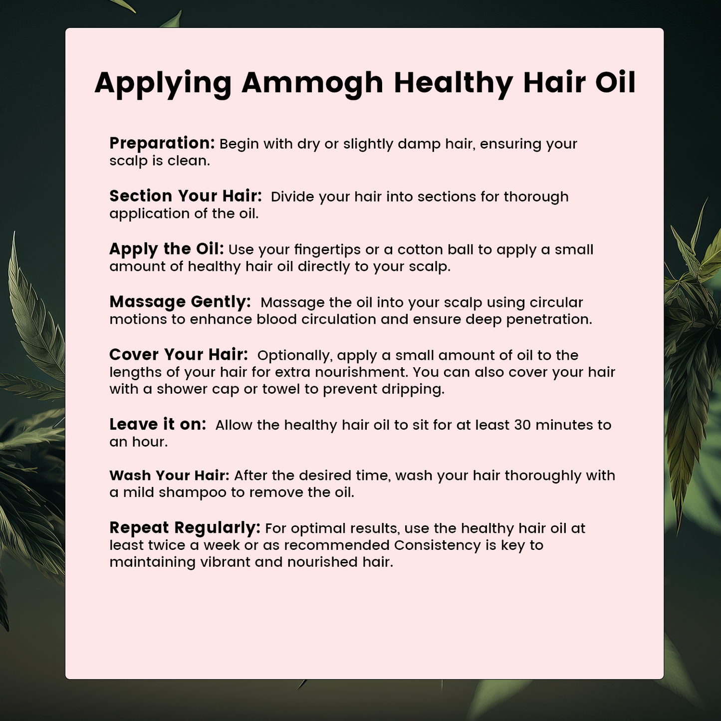 Healthy Hair Oil