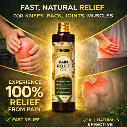 Ammogh Pain Relief Oil - Fast Relief from Sciatica, Arthritis & Cervical Pain ⚡